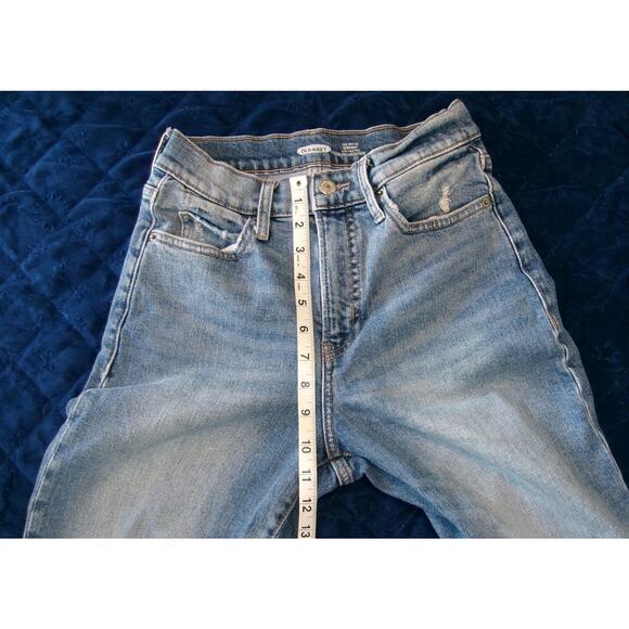 Old Navy Jeans Juniors 0 The Sky-Hi Straight Extra High Rise Secret-Slim Pockets - Picture 5 of 10